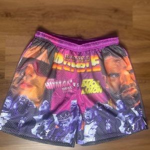 Vintage Bret Hart vs Razor Ramon WWF shorts